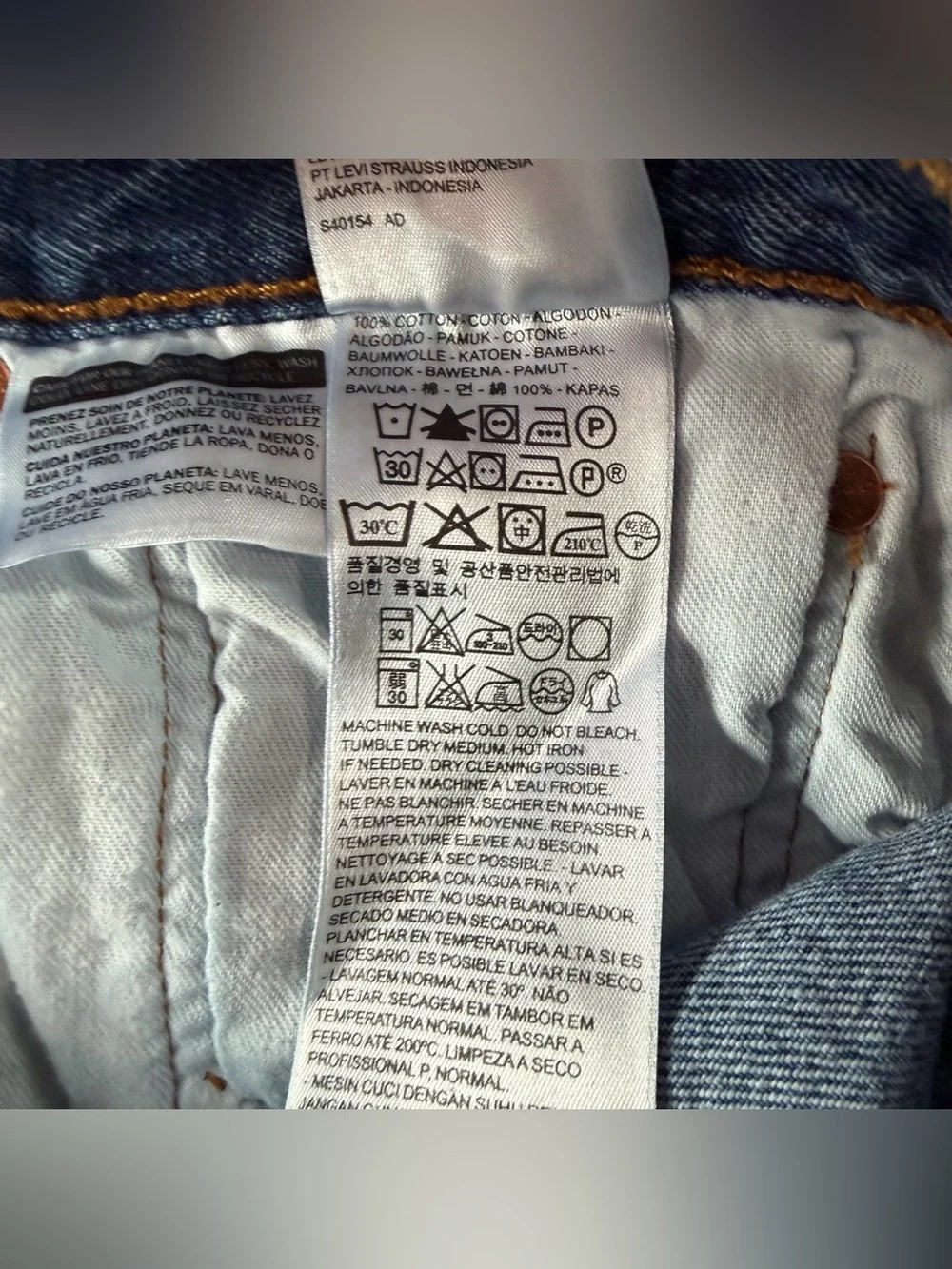 Levi’s Men’s 501 jeans 36x32 Original Button Fly Straight Leg Medium Wash Denim